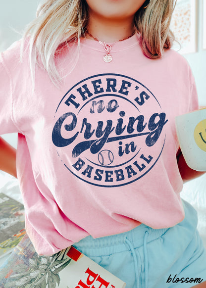 No Crying in Baseball Tee *11 Colors (S-3X) Chloe Vs Tank The Boutique