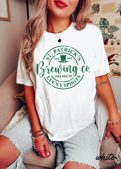 St. Patrick's Brewing Comfort Colors Tee *4 Colors (S-3X) Chloe Vs Tank The Boutique