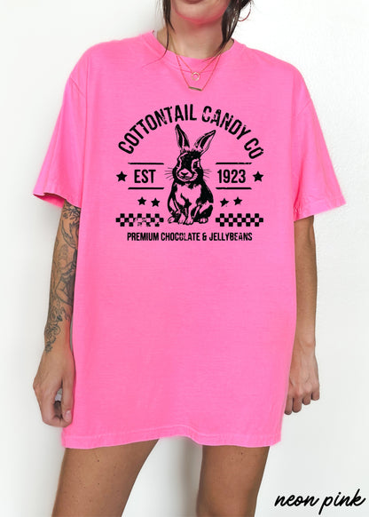 Cottontail Candy Co Comfort Colors Tee *14 Colors (S-3X) Chloe Vs Tank The Boutique