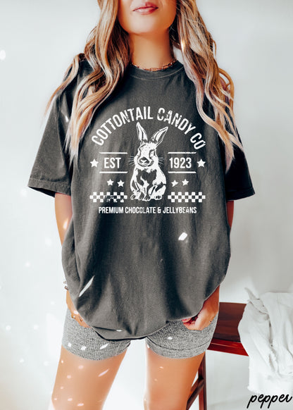 Cottontail Candy Co Comfort Colors Tee *14 Colors (S-3X) Chloe Vs Tank The Boutique