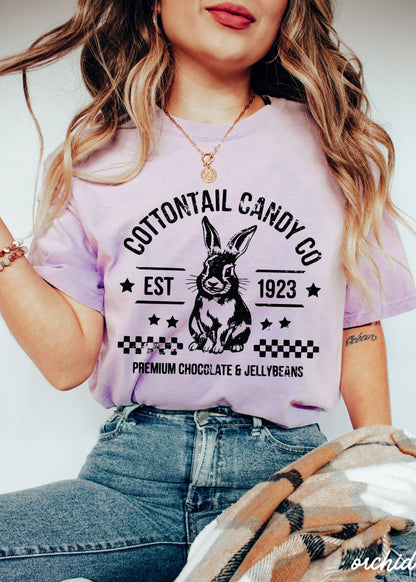 Cottontail Candy Co Comfort Colors Tee *14 Colors (S-3X) Chloe Vs Tank The Boutique