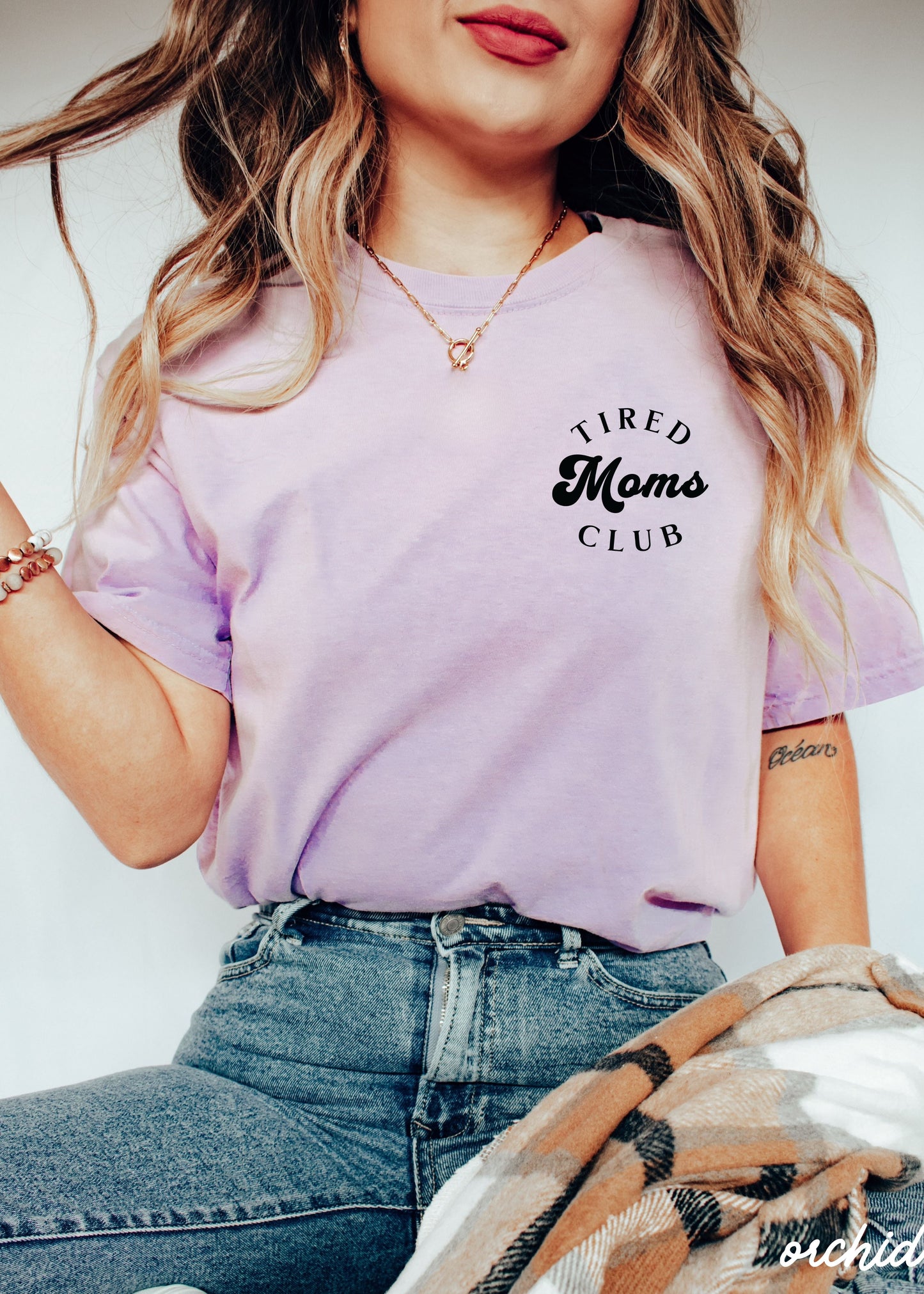 Pocket Tired Moms Club Tee *12 Colors (S-3X) Chloe Vs Tank The Boutique