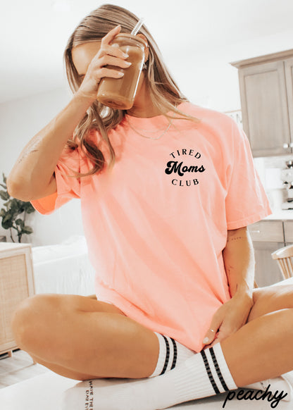 Pocket Tired Moms Club Tee *12 Colors (S-3X) Chloe Vs Tank The Boutique