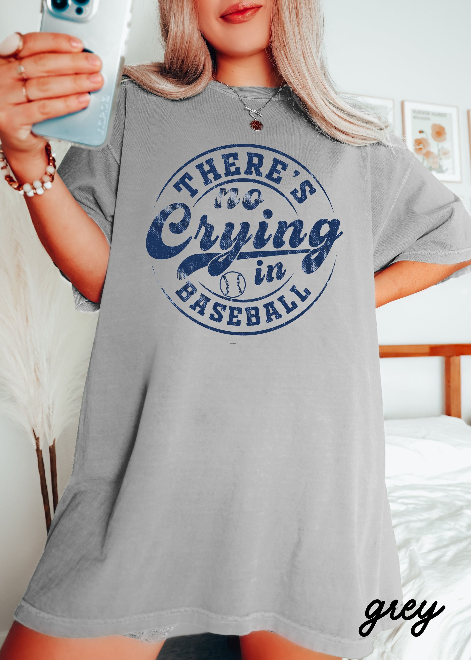 No Crying in Baseball Tee *11 Colors (S-3X) Chloe Vs Tank The Boutique