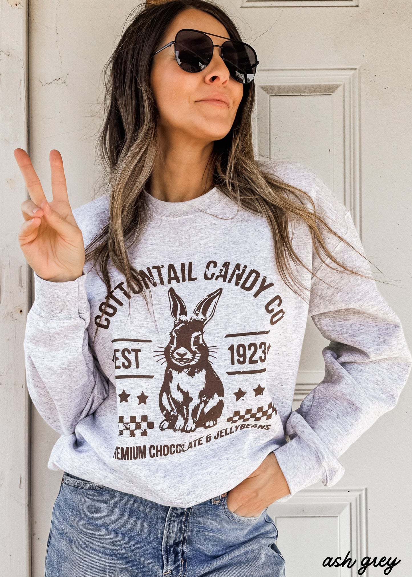 Cottontail Candy Co Sweatshirt *8 Colors (S-3X) Chloe Vs Tank The Boutique