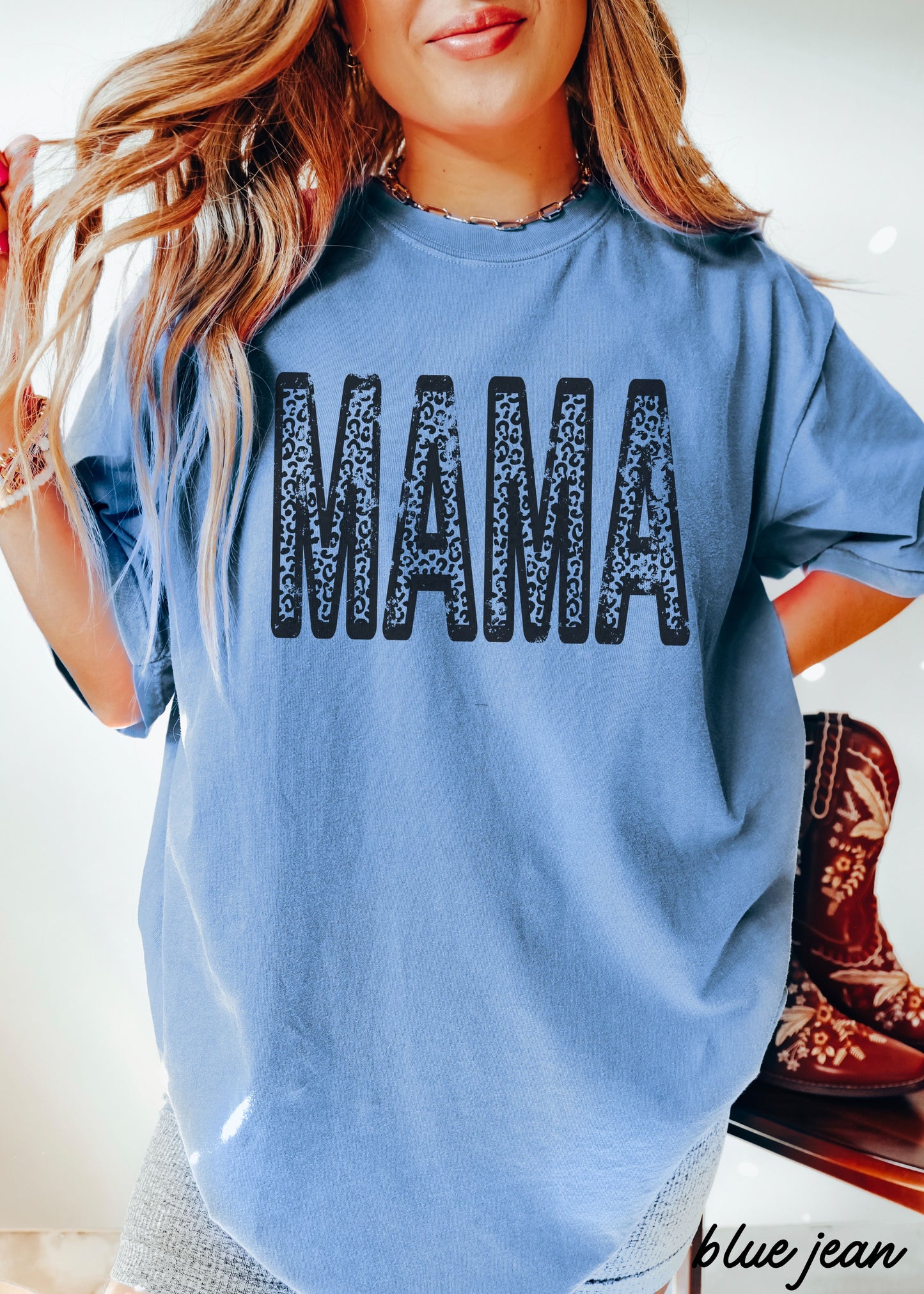 Leopard Mama Tee *12 Colors (S-3X) Chloe Vs Tank The Boutique