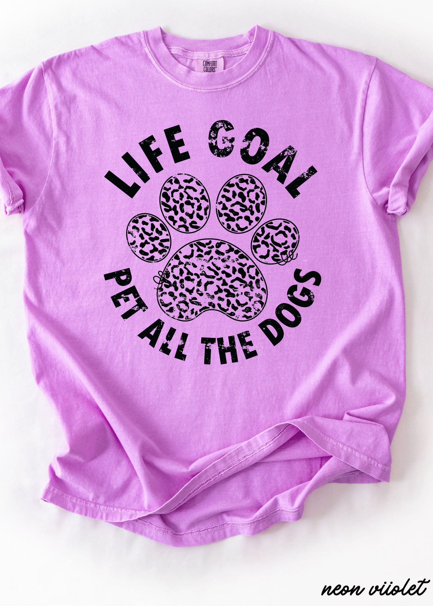 Pet All The Dogs Leopard Paw Tee *13 Colors (S-3X) Chloe Vs Tank The Boutique
