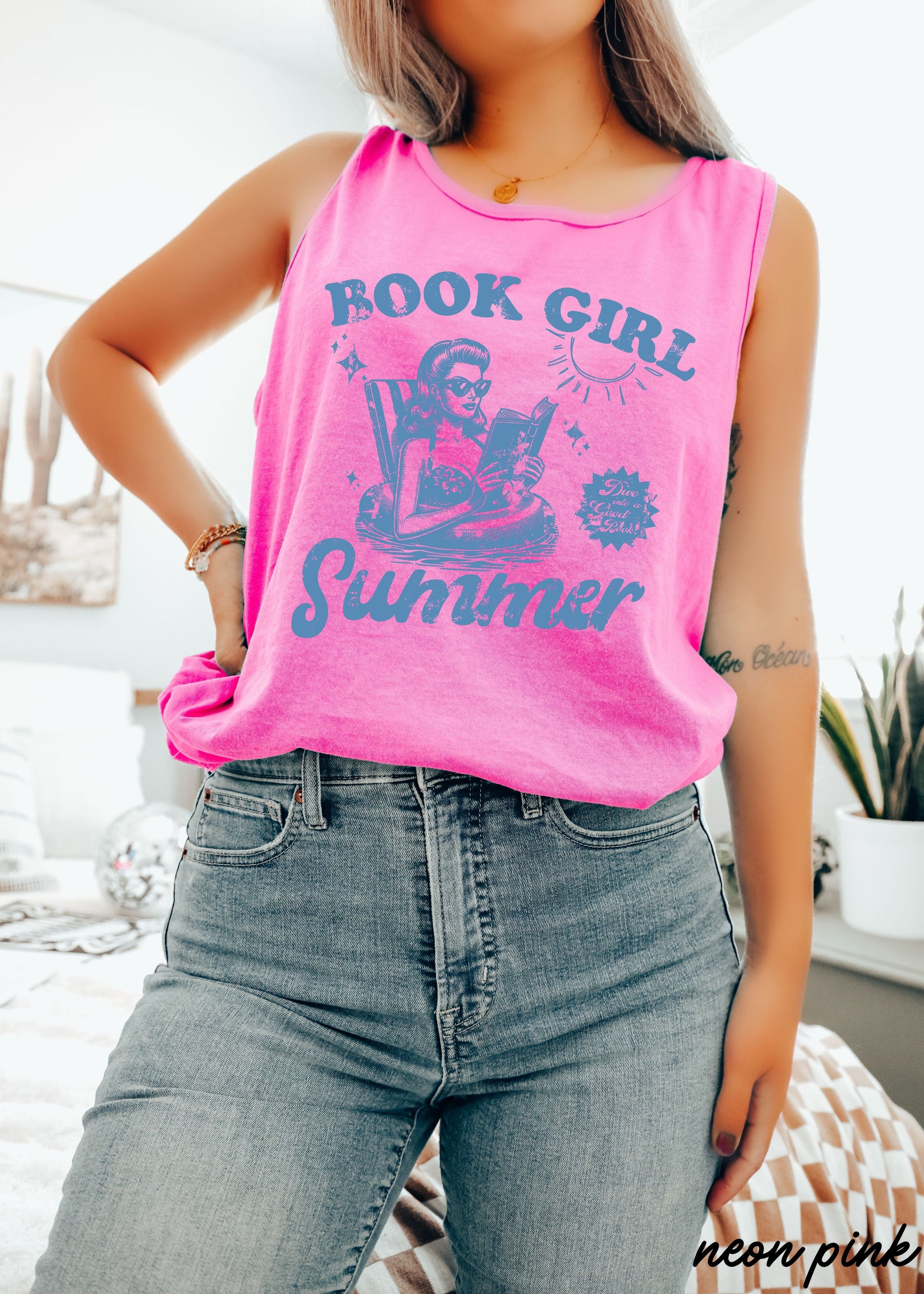 Book Girl Summer Tank *8 Colors (S-3X) Chloe Vs Tank The Boutique