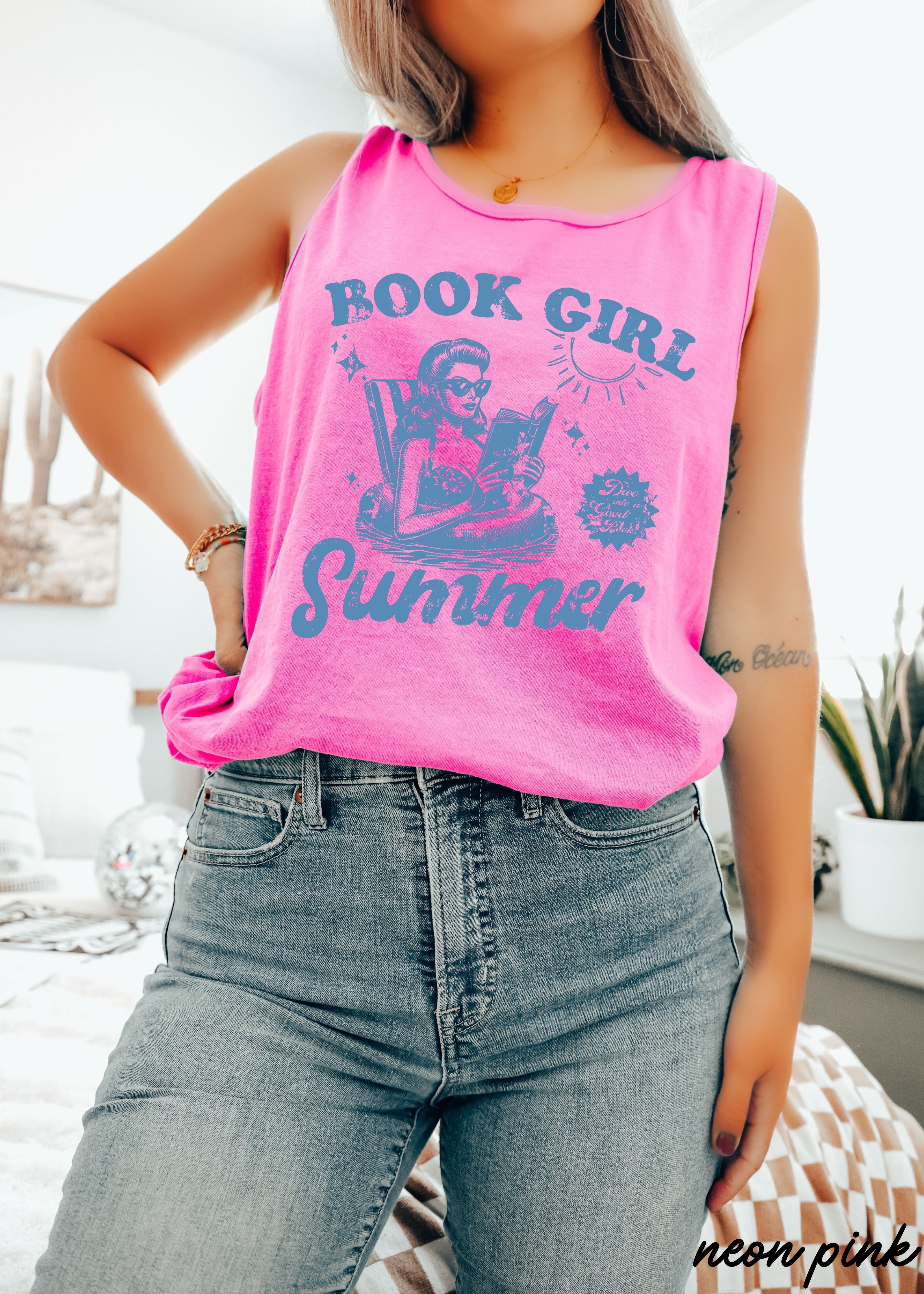 Book Girl Summer Tank *8 Colors (S-3X) Chloe Vs Tank The Boutique
