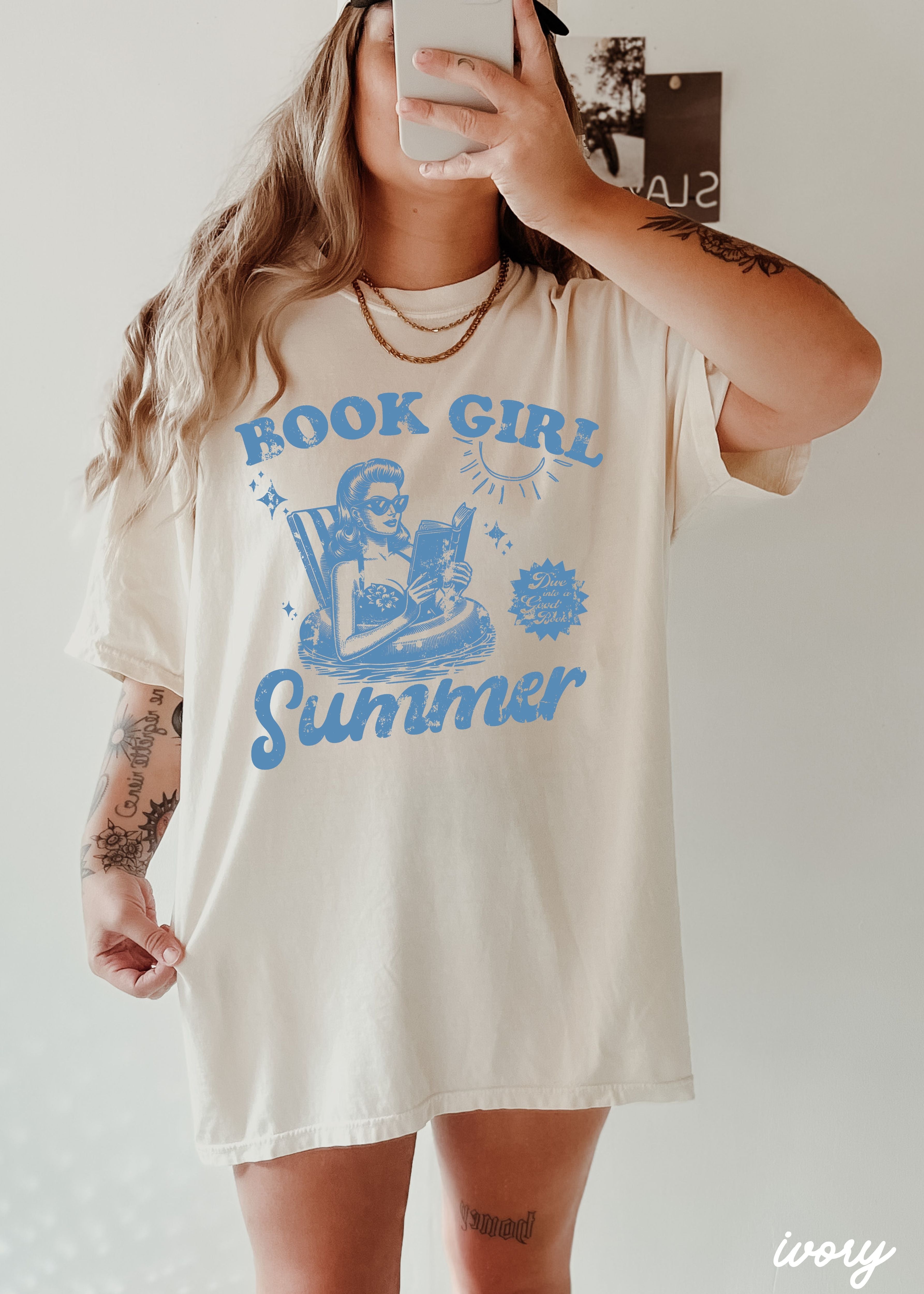 Book Girl Summer Tee *14 Colors (S-3X) Chloe Vs Tank The Boutique