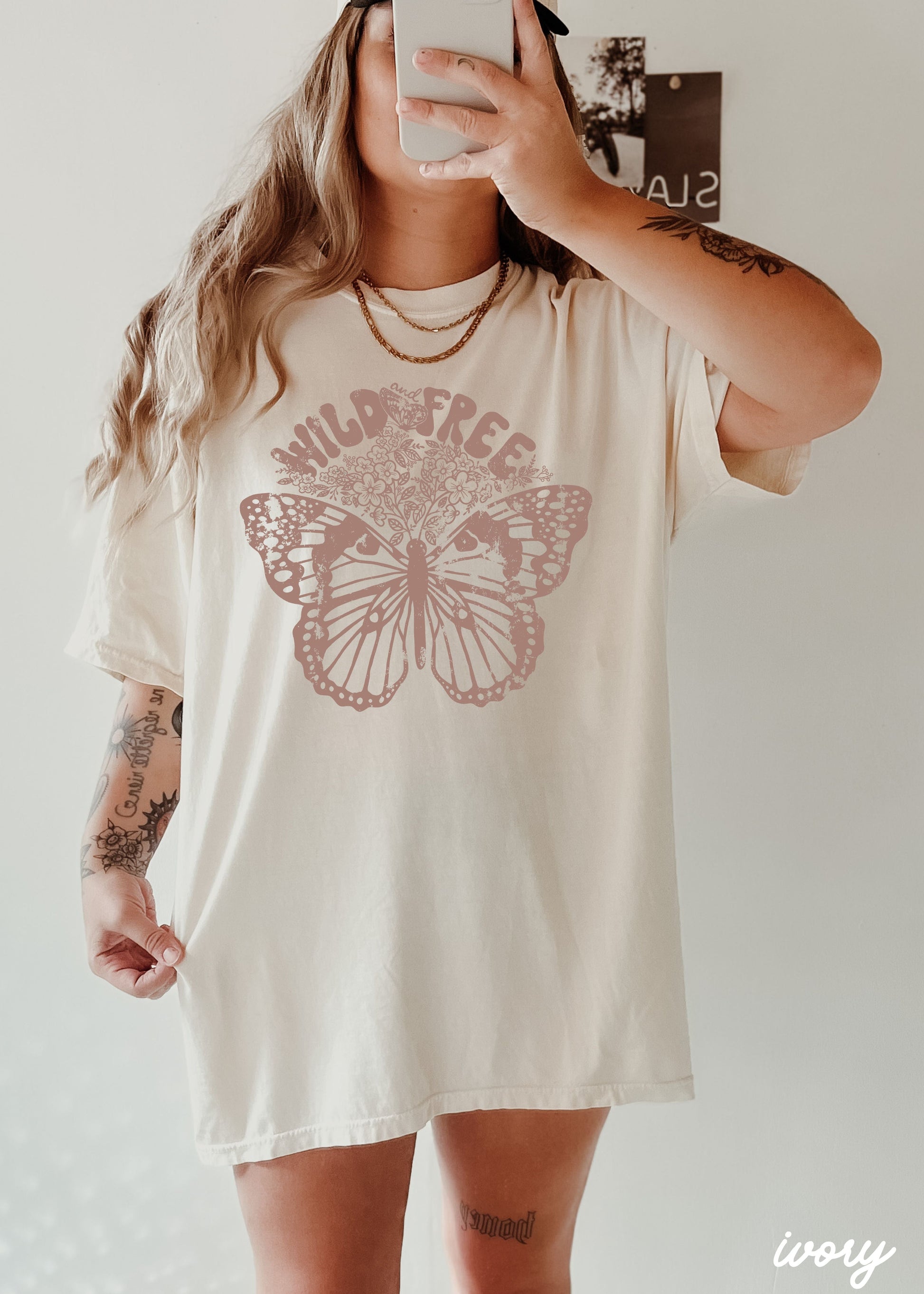 Wild & Free Butterfly Tee *13 Colors (S-3X) Chloe Vs Tank The Boutique