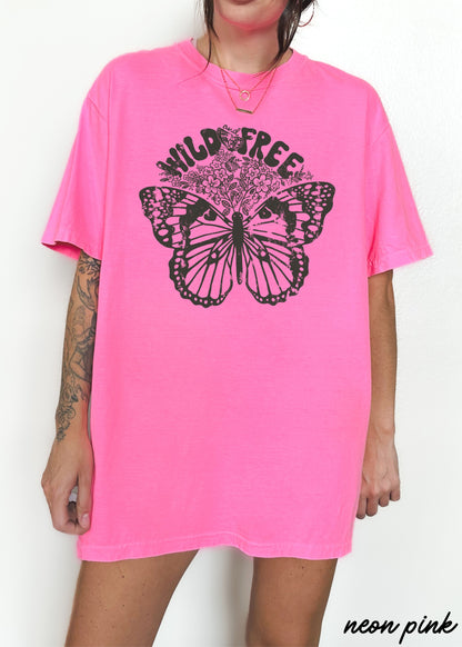 Wild & Free Butterfly Tee *13 Colors (S-3X) Chloe Vs Tank The Boutique