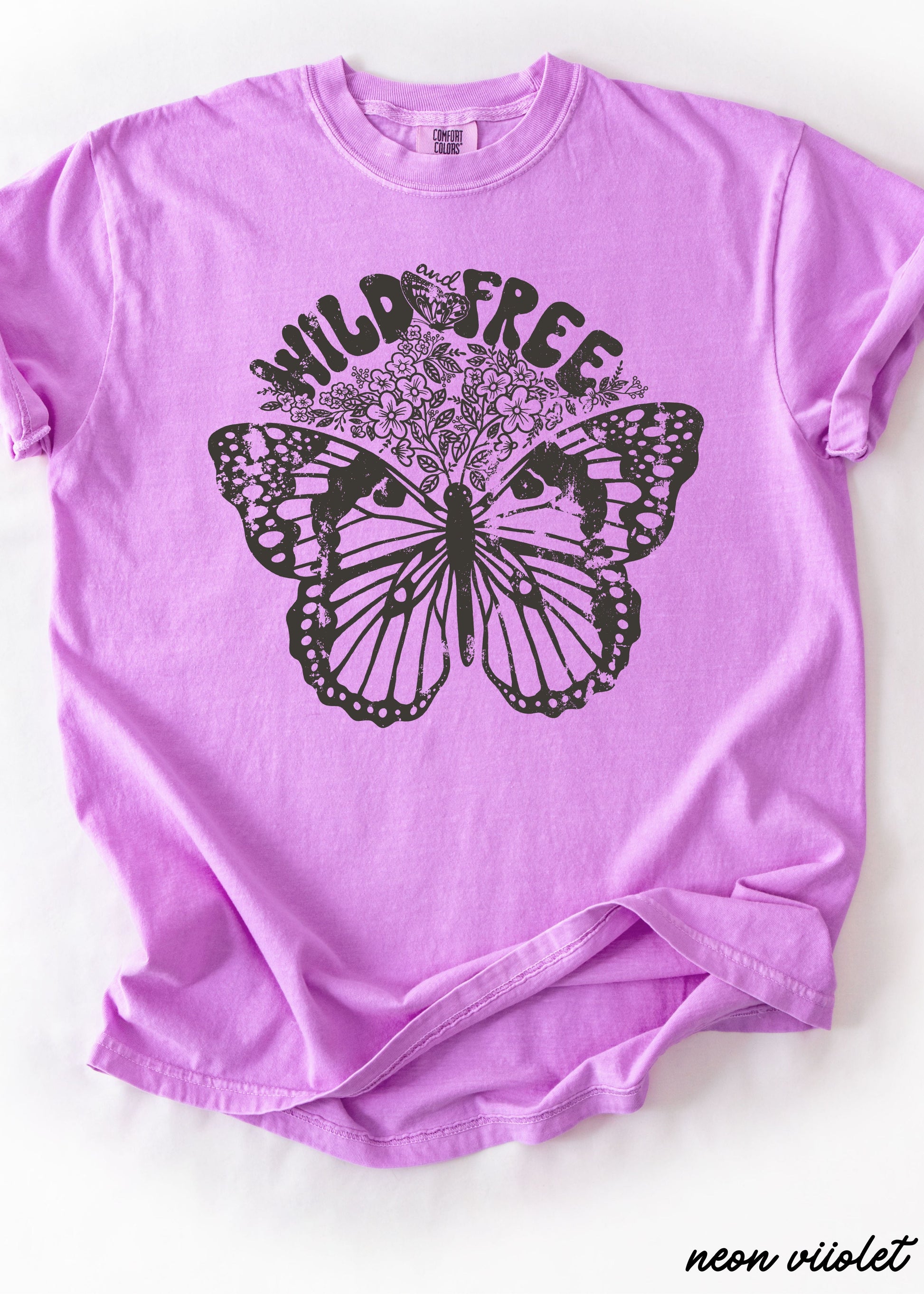 Wild & Free Butterfly Tee *13 Colors (S-3X) Chloe Vs Tank The Boutique