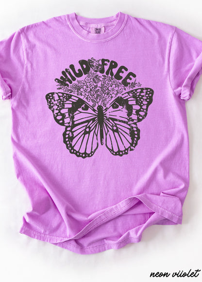 Wild & Free Butterfly Tee *13 Colors (S-3X) Chloe Vs Tank The Boutique