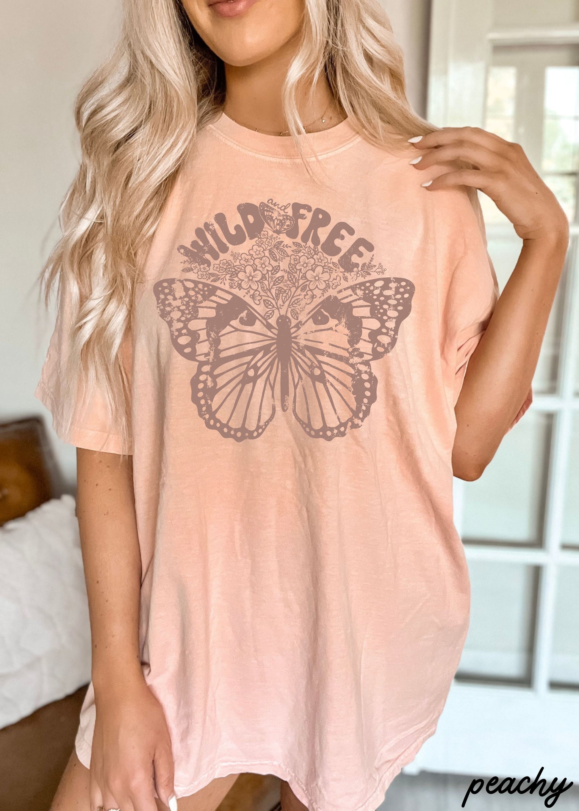 Wild & Free Butterfly Tee *13 Colors (S-3X) Chloe Vs Tank The Boutique