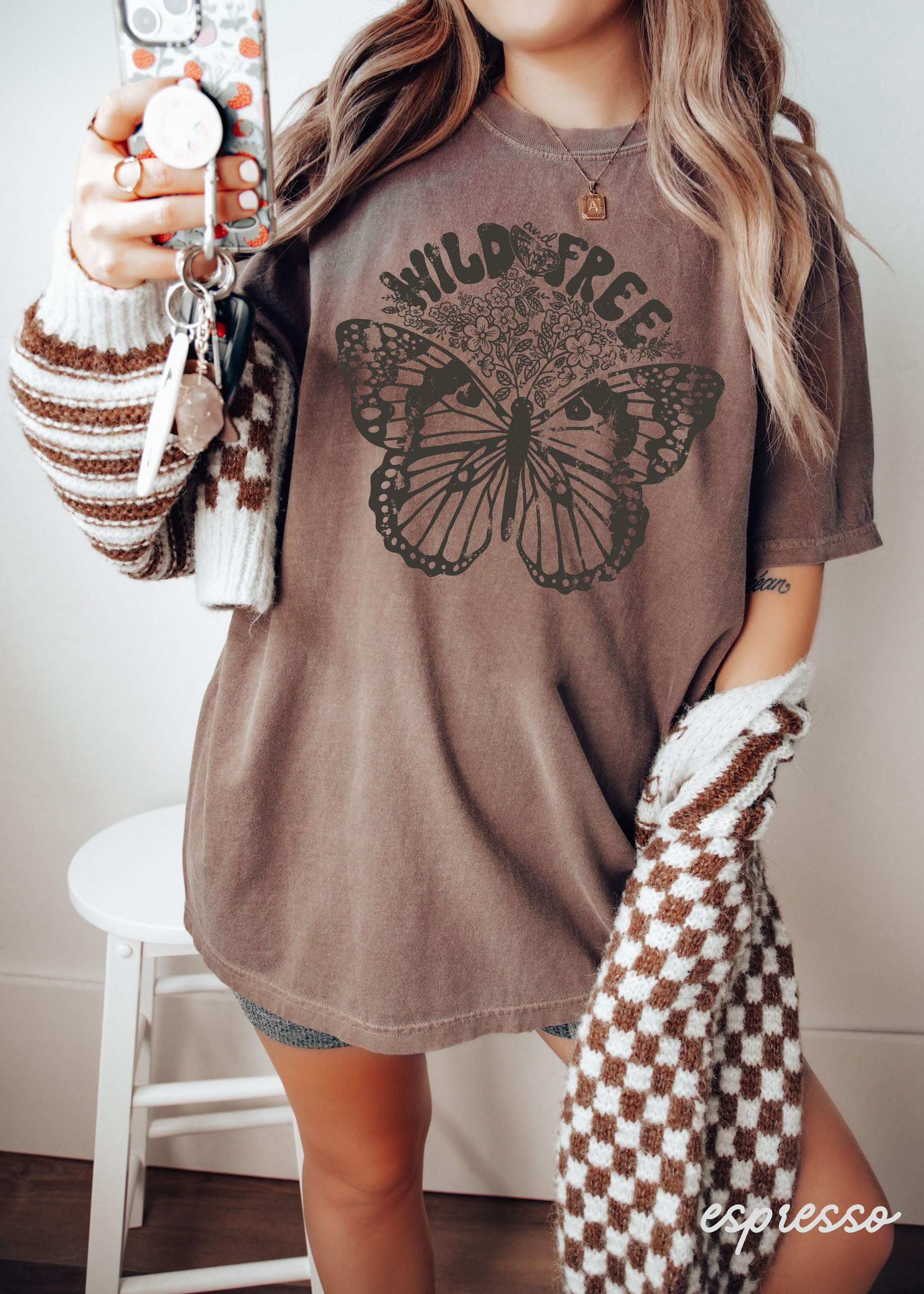 Wild & Free Butterfly Tee *13 Colors (S-3X) Chloe Vs Tank The Boutique