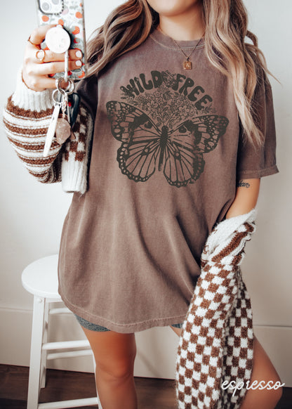Wild & Free Butterfly Tee *13 Colors (S-3X) Chloe Vs Tank The Boutique