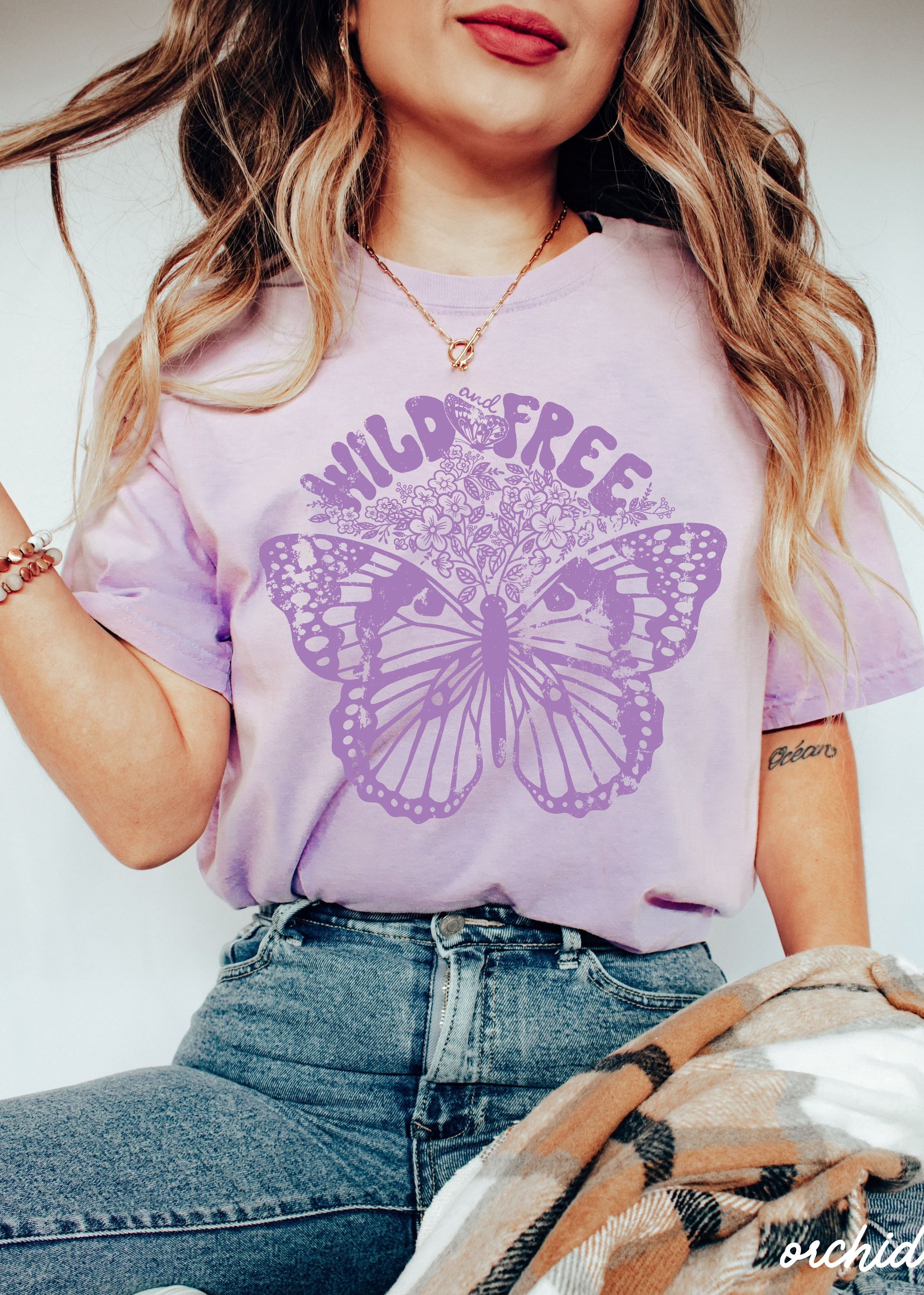 Wild & Free Butterfly Tee *13 Colors (S-3X) Chloe Vs Tank The Boutique