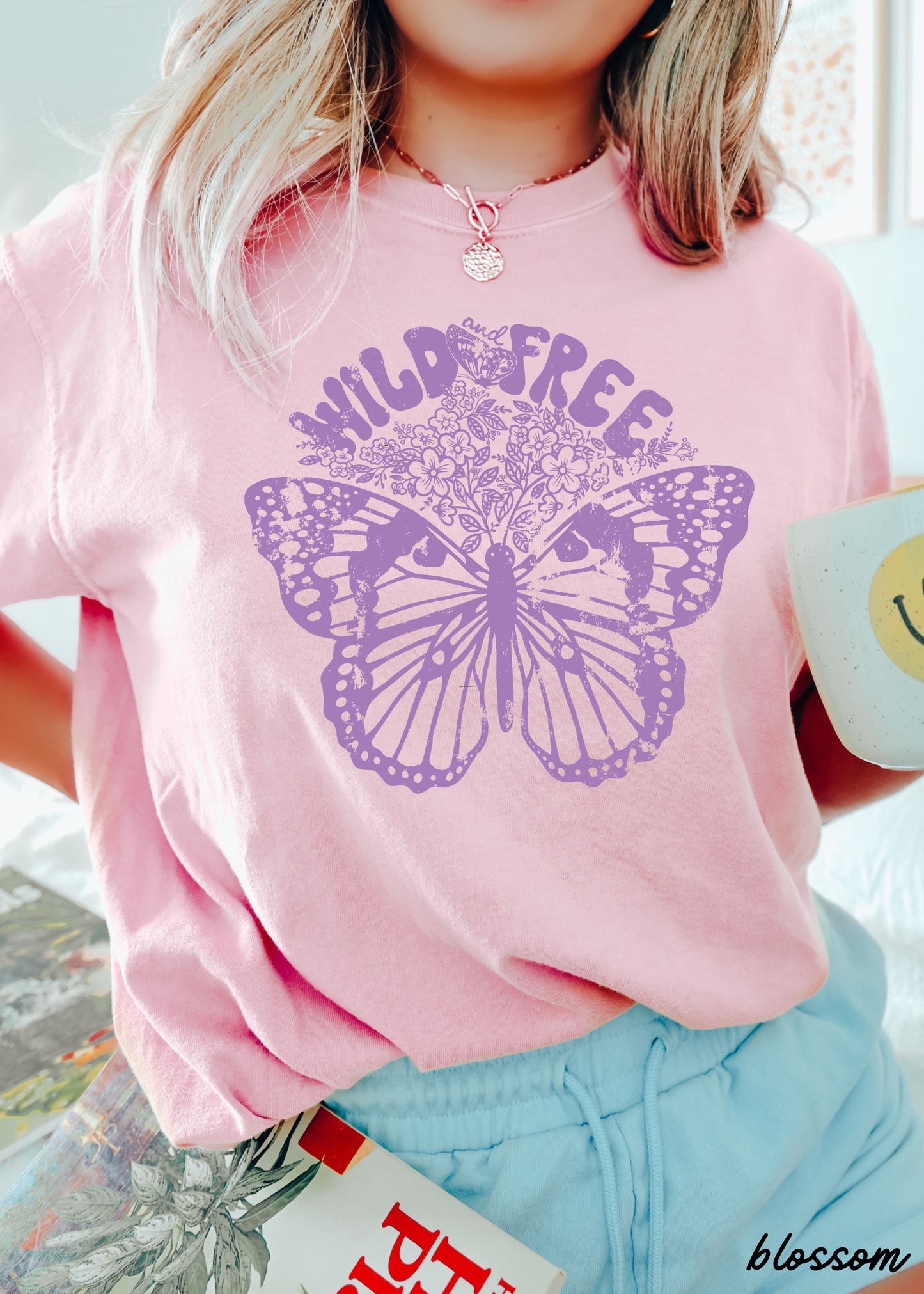 Wild & Free Butterfly Tee *13 Colors (S-3X) Chloe Vs Tank The Boutique