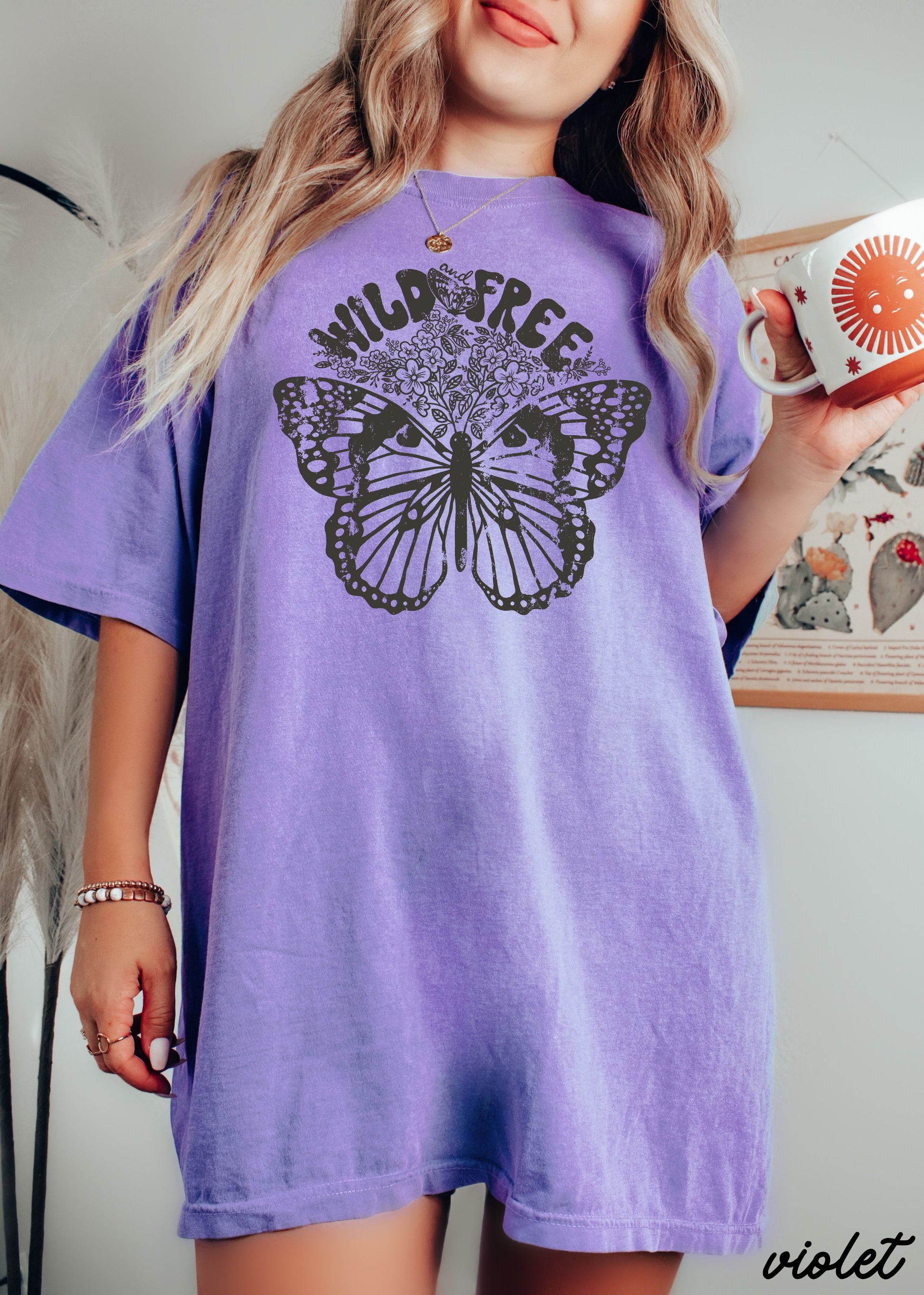 Wild & Free Butterfly Tee *13 Colors (S-3X) Chloe Vs Tank The Boutique