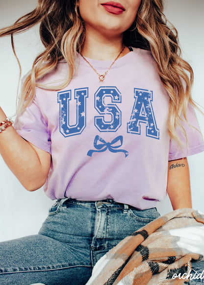 USA Star Coquette Tee *10 Colors (S-3X) Chloe Vs Tank The Boutique