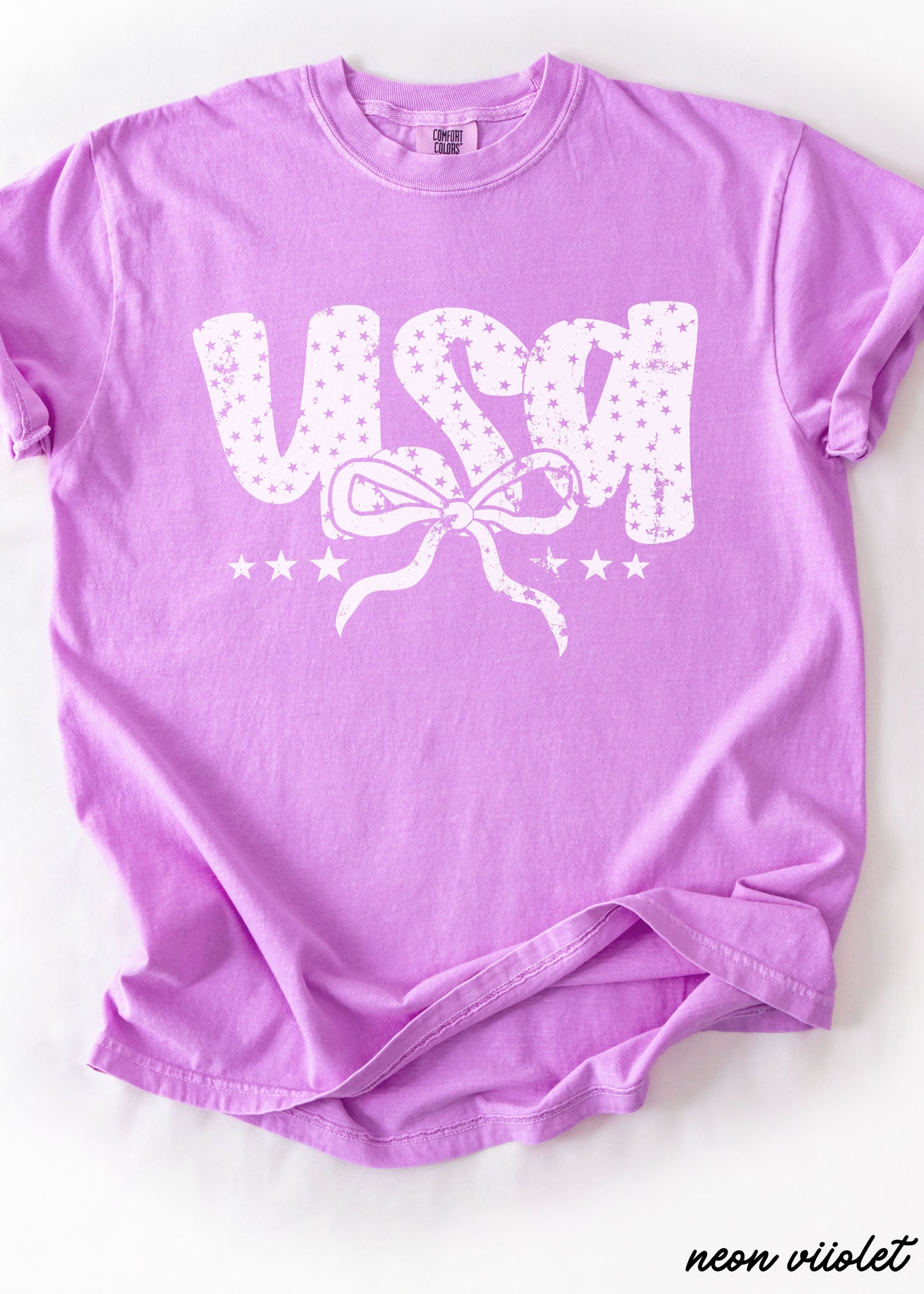 USA Bubble Coquette Tee *10 Colors (S-3X) Chloe Vs Tank The Boutique