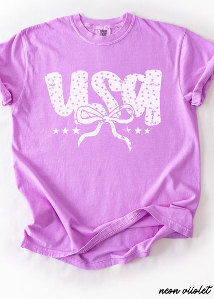 USA Bubble Coquette Tee *10 Colors (S-3X) Chloe Vs Tank The Boutique