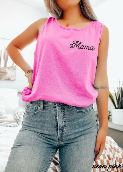 Mama Pocket Tank *5 Colors (S-3X) Chloe Vs Tank The Boutique