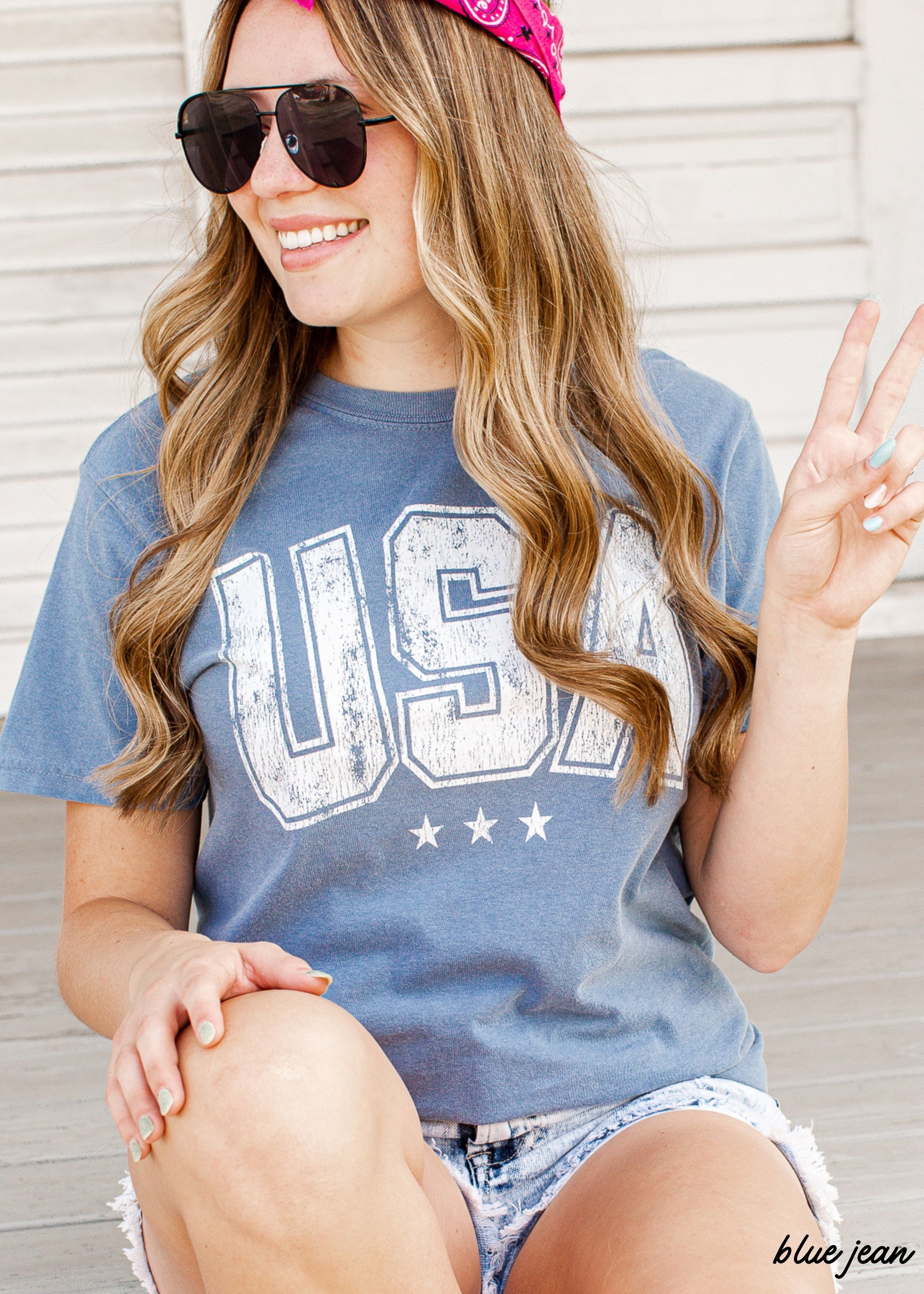 USA Star Tee *6 Colors (S-3X) Chloe Vs Tank The Boutique