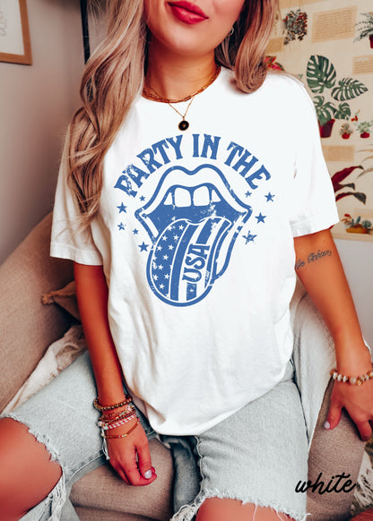 Party in the USA Tee *6 Colors (S-3X) Chloe Vs Tank The Boutique