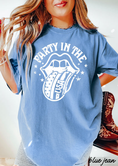 Party in the USA Tee *6 Colors (S-3X) Chloe Vs Tank The Boutique