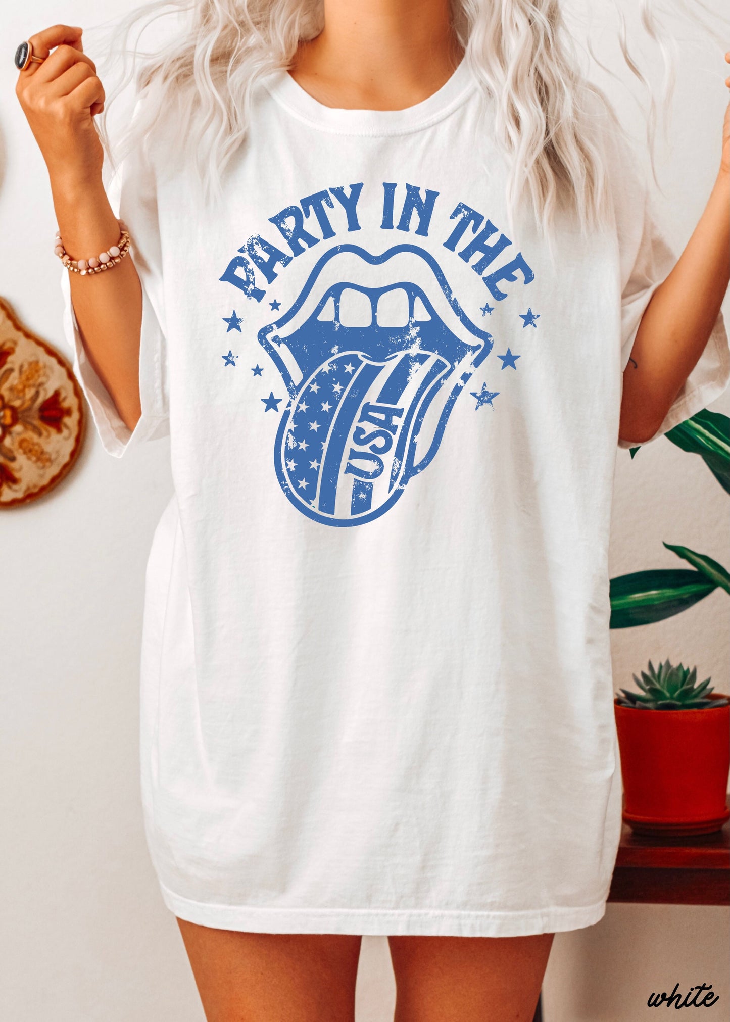 Party in the USA Tee *6 Colors (S-3X) Chloe Vs Tank The Boutique