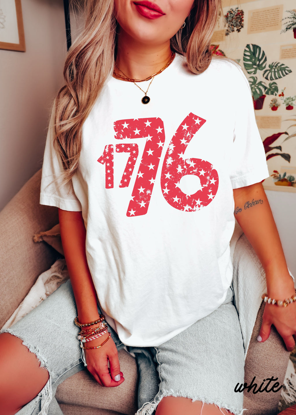 1776 Stars Tee *7 Colors (S-3X) Chloe Vs Tank The Boutique