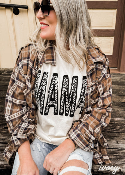 Leopard Mama Tee *12 Colors (S-3X) Chloe Vs Tank The Boutique