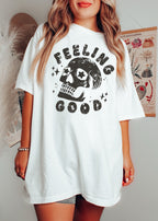 Feeling Good Skull Tee *8 Colors (S-3X) Chloe Vs Tank The Boutique