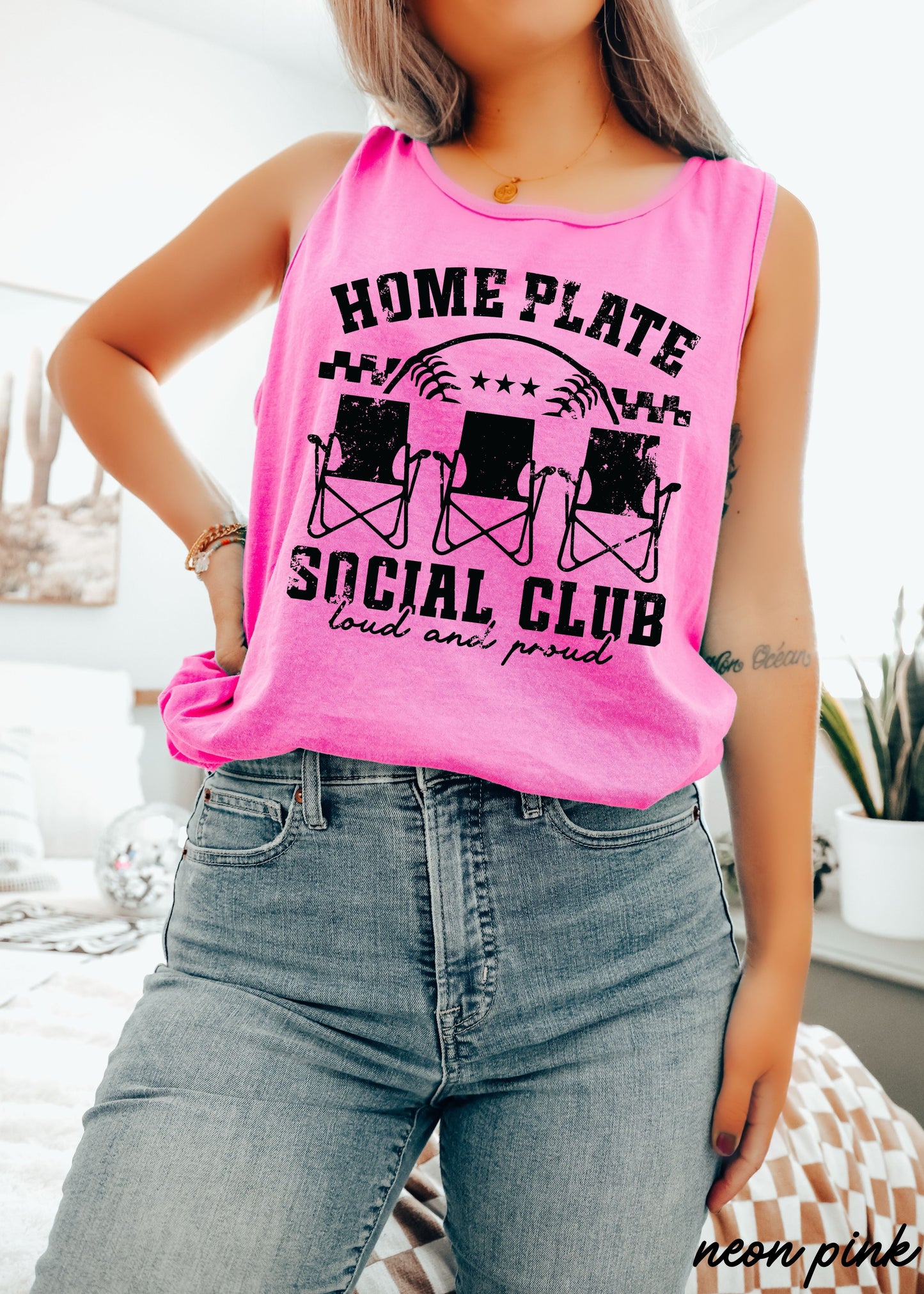 Home Plate Social Club Tank *5 Colors (S-3X) Chloe Vs Tank The Boutique