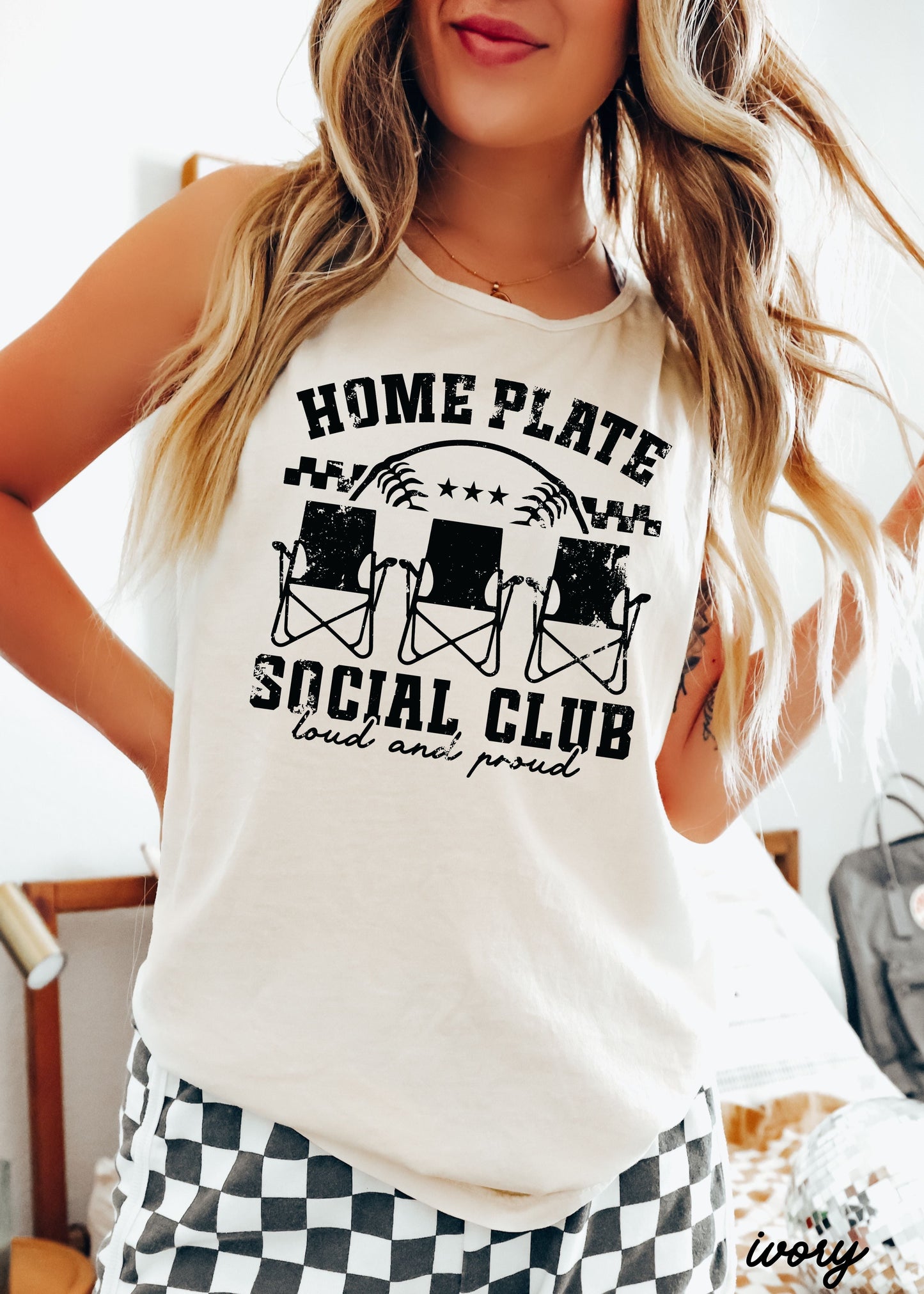Home Plate Social Club Tank *5 Colors (S-3X) Chloe Vs Tank The Boutique