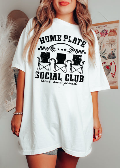 Home Plate Social Club Tee *17 Colors (S-3X) 1 Chloe Vs Tank The Boutique