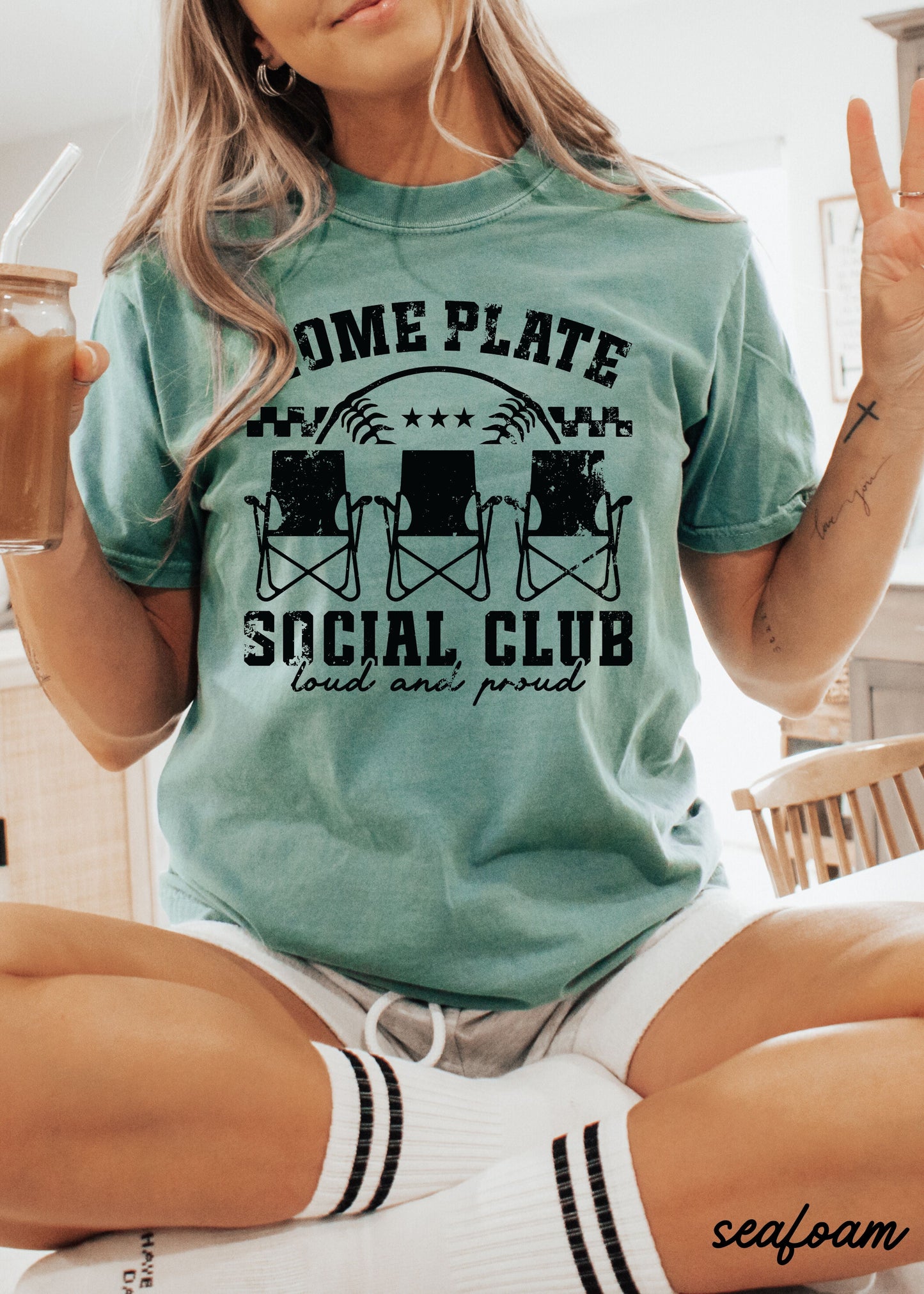 Home Plate Social Club Tee *17 Colors (S-3X) 1 Chloe Vs Tank The Boutique