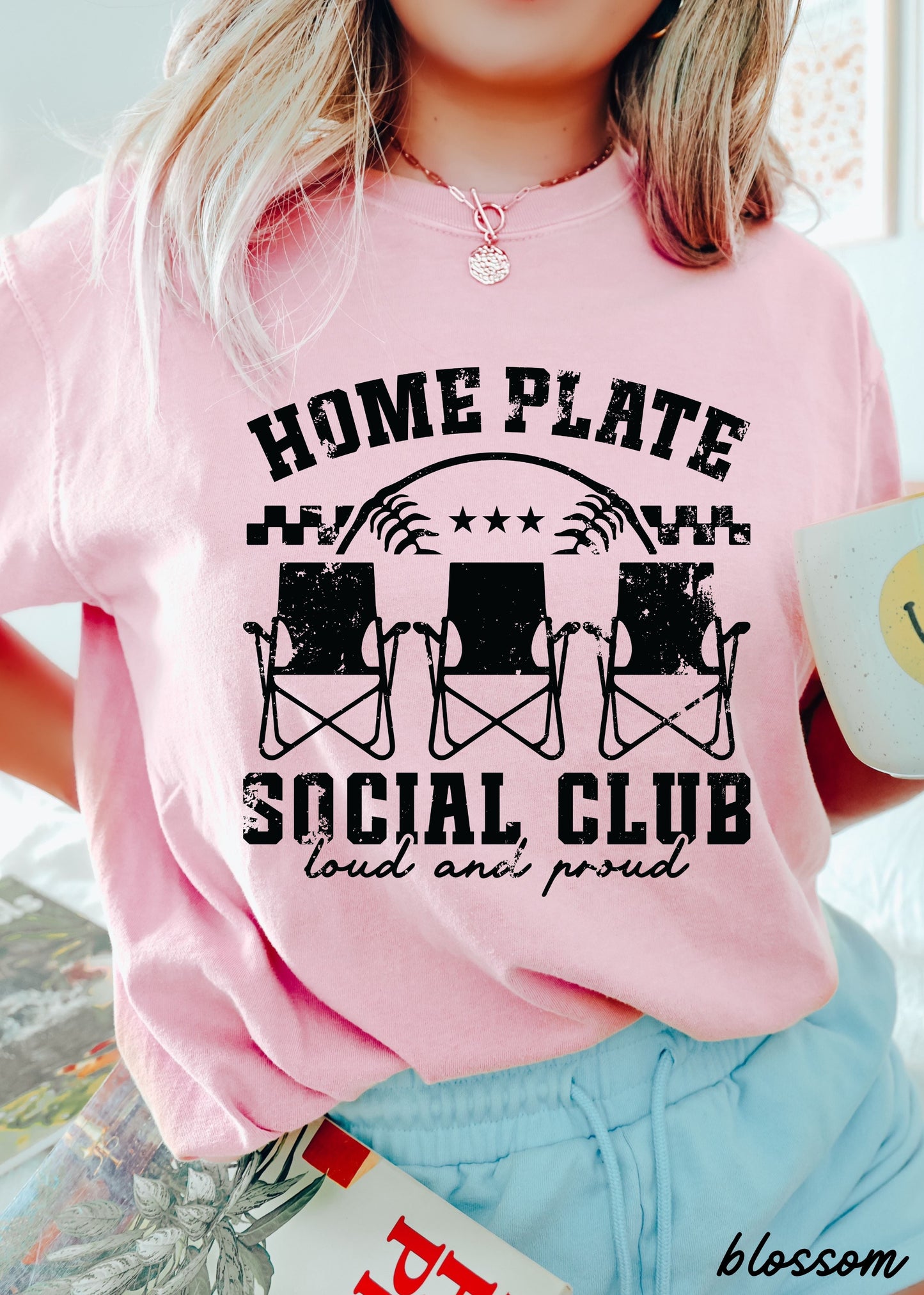 Home Plate Social Club Tee *17 Colors (S-3X) 1 Chloe Vs Tank The Boutique