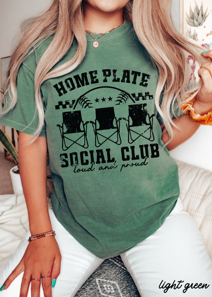 Home Plate Social Club Tee *17 Colors (S-3X) 1 Chloe Vs Tank The Boutique