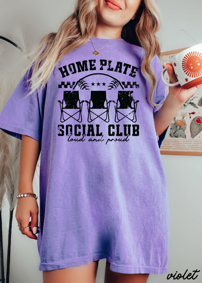 Home Plate Social Club Tee *17 Colors (S-3X) 1 Chloe Vs Tank The Boutique