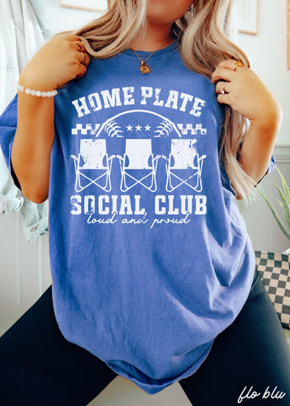 Home Plate Social Club Tee *17 Colors (S-3X) 1 Chloe Vs Tank The Boutique