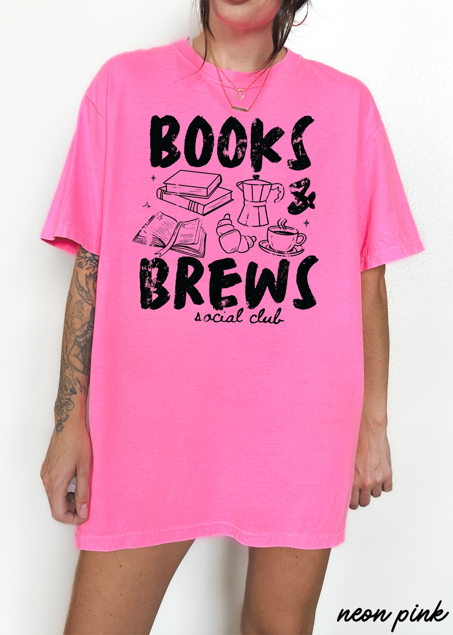 Books & Brews Tee *16 Colors (S-3X) COPY Chloe Vs Tank The Boutique