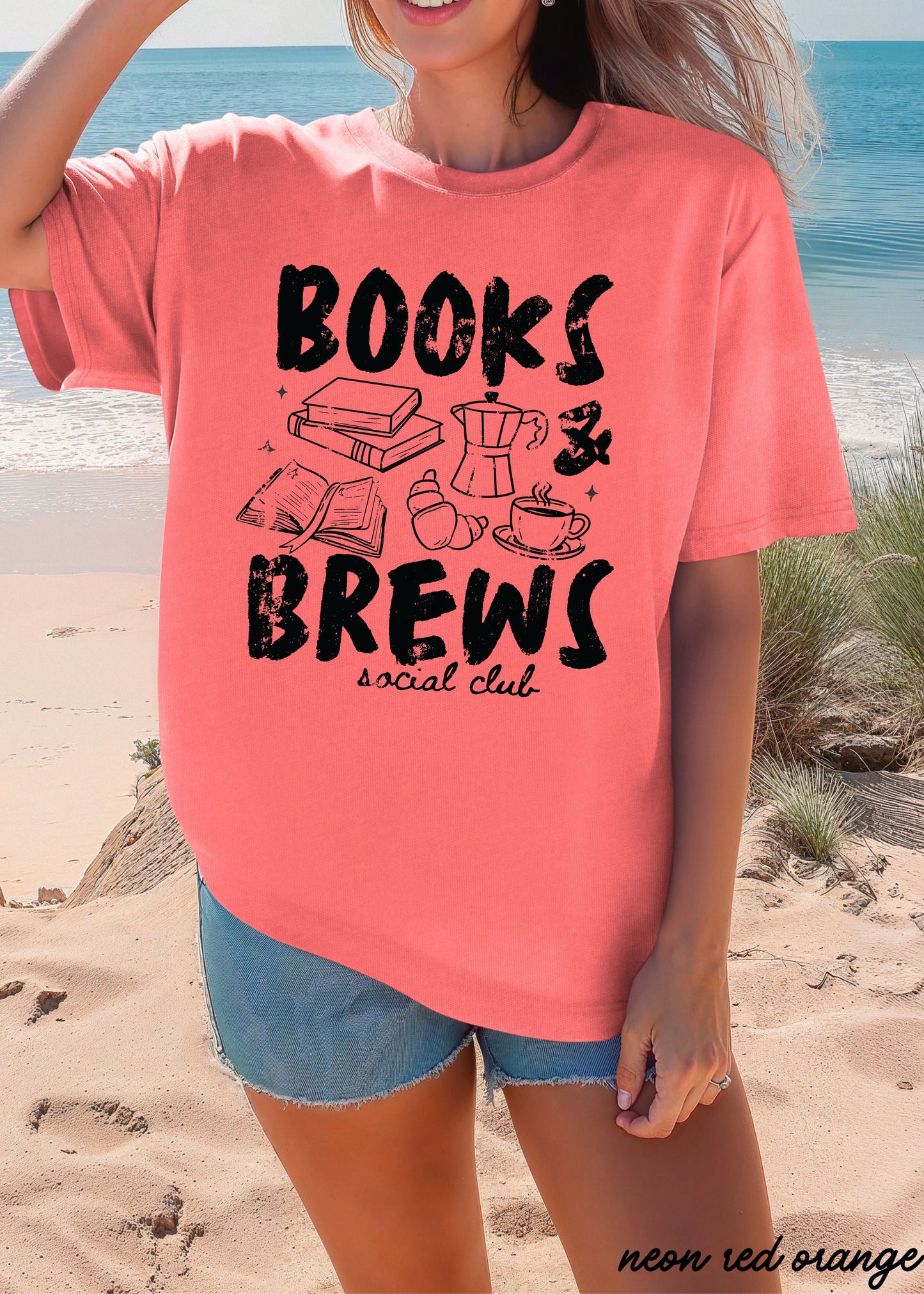 Books & Brews Tee *16 Colors (S-3X) COPY Chloe Vs Tank The Boutique