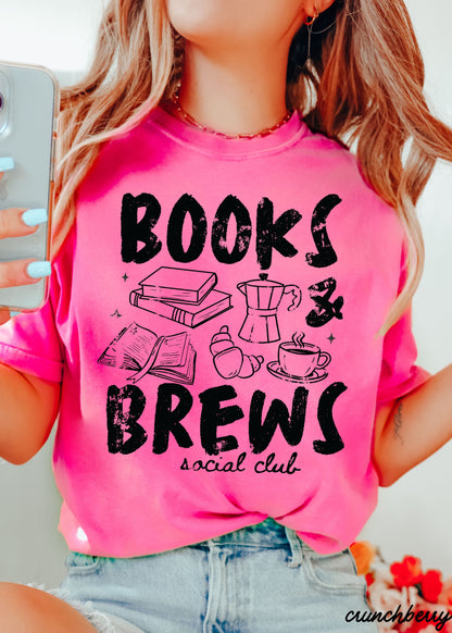 Books & Brews Tee *16 Colors (S-3X) COPY Chloe Vs Tank The Boutique