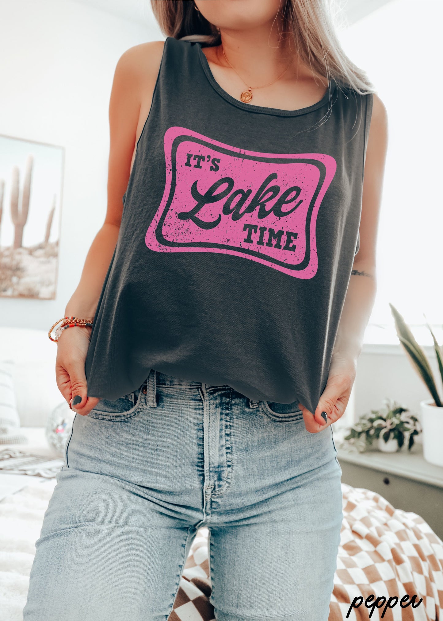 Lake Time Tank *10 Colors (S-3X) Chloe Vs Tank The Boutique