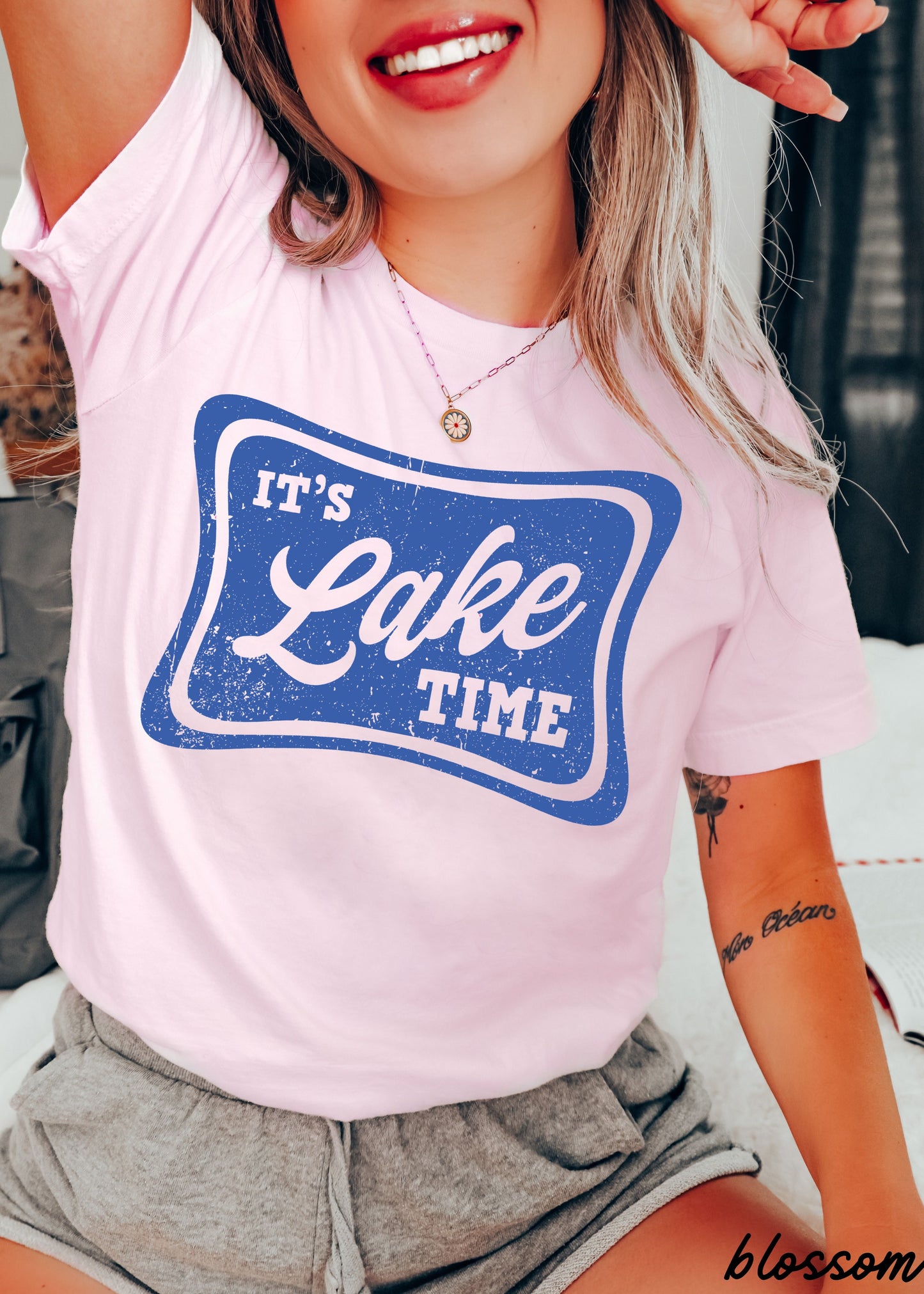 Lake Time Tee *16 Colors (S-3X) Chloe Vs Tank The Boutique