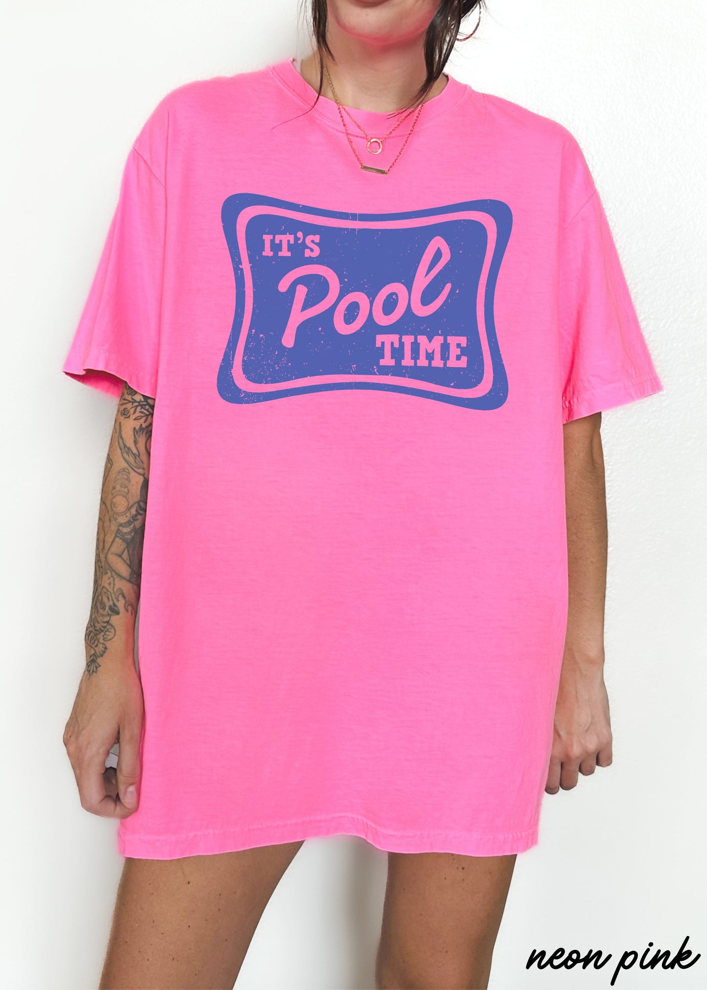 Pool Time Tee *16 Colors (S-3X) Chloe Vs Tank The Boutique