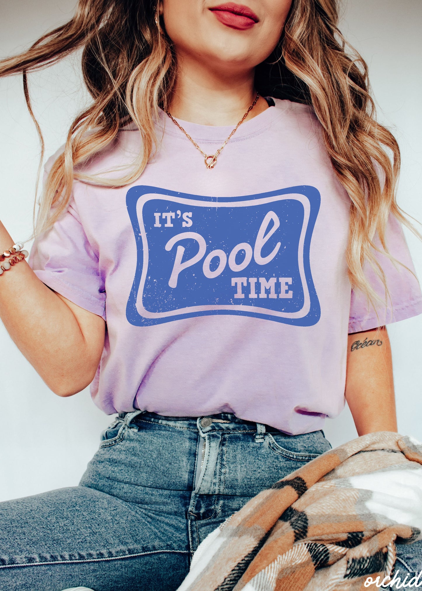 Pool Time Tee *16 Colors (S-3X) Chloe Vs Tank The Boutique